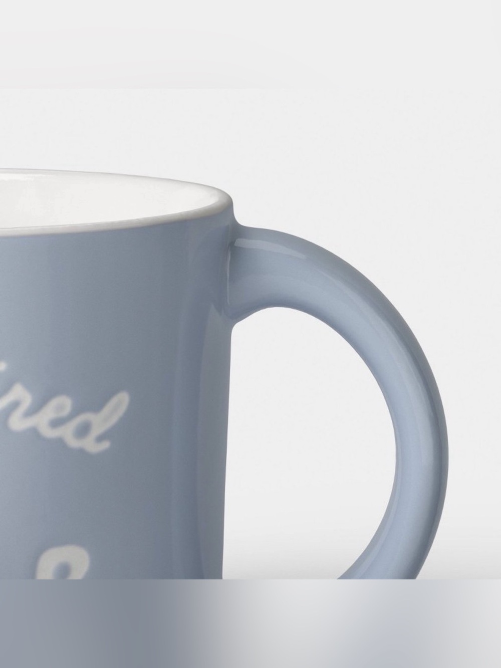 Room Essentials Light Blue "Always Tired Club" Ceramic Mug - Picture 3 of 5